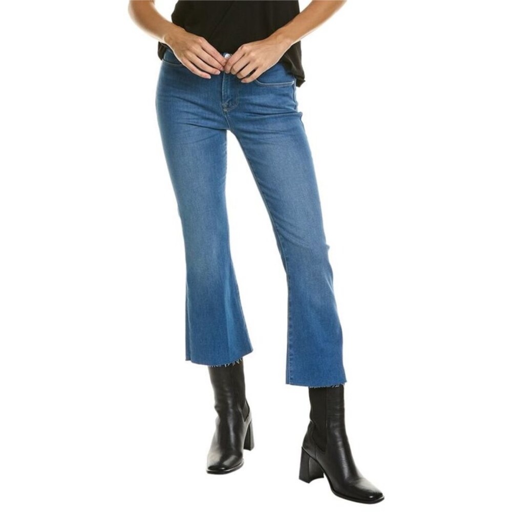 Frame Le Crop Randall Mini Bootcut Jean Blue Size 27